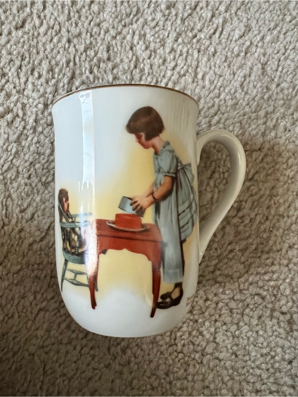 Norman Rockwell Party Time Porcelain Mug